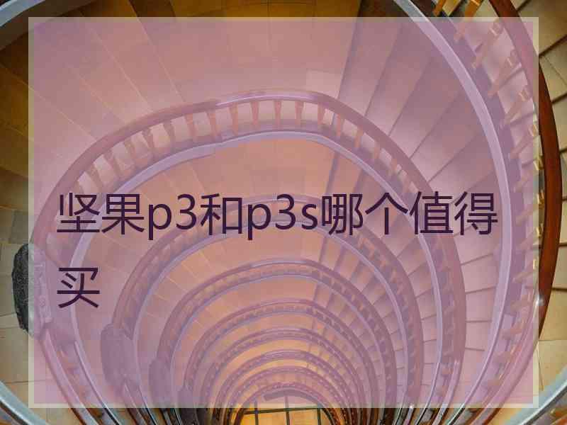 坚果p3和p3s哪个值得买