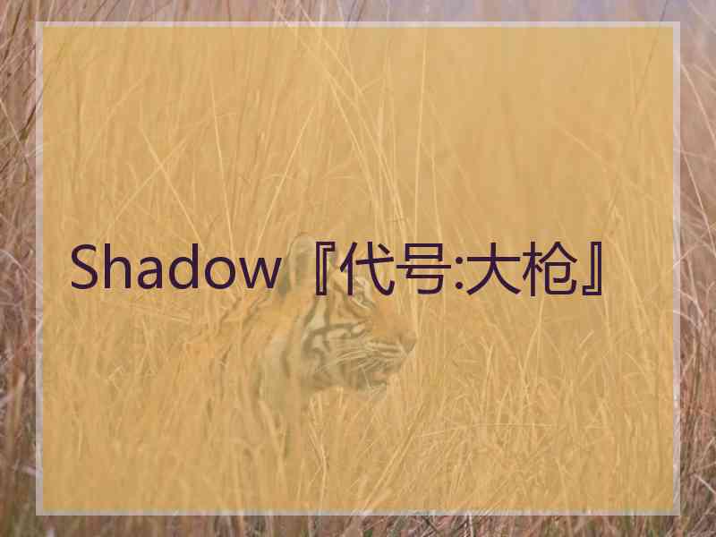 Shadow『代号:大枪』