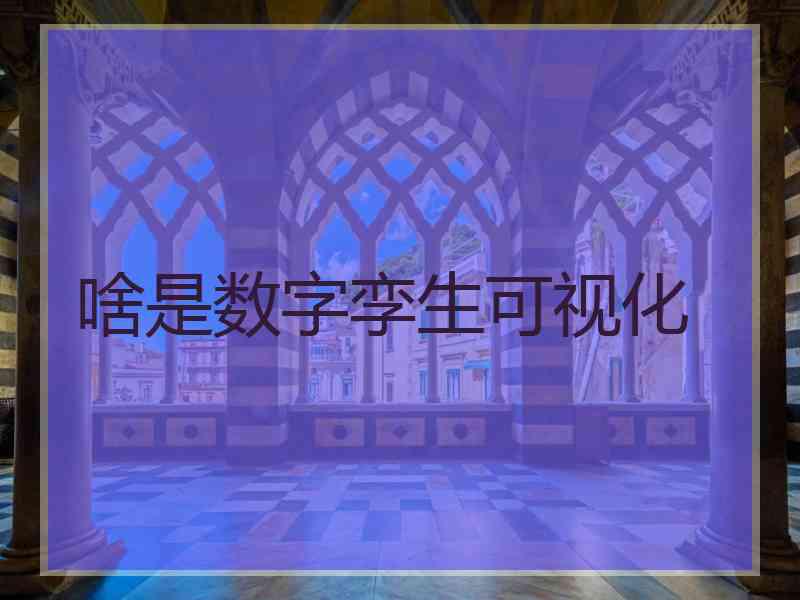 啥是数字孪生可视化