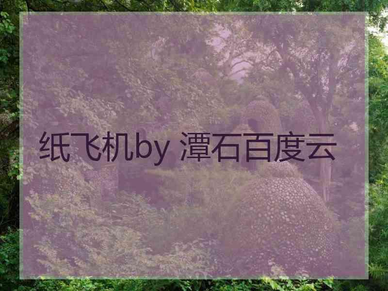纸飞机by 潭石百度云
