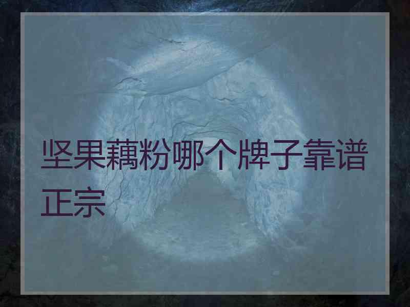 坚果藕粉哪个牌子靠谱正宗