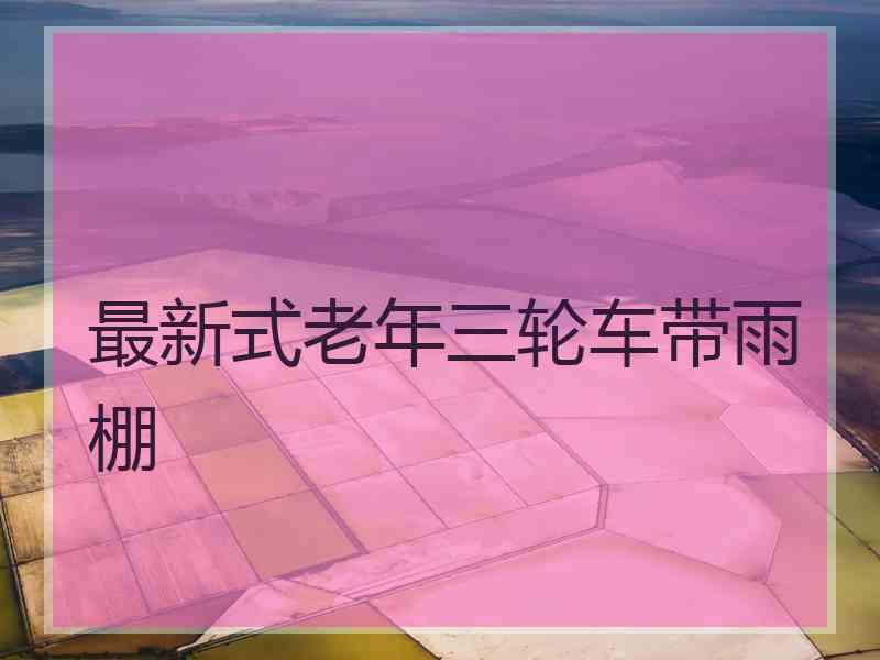 最新式老年三轮车带雨棚