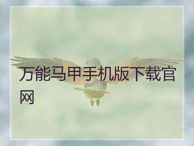 万能马甲手机版下载官网