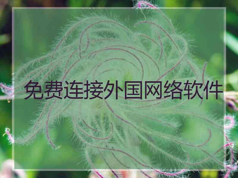 免费连接外国网络软件