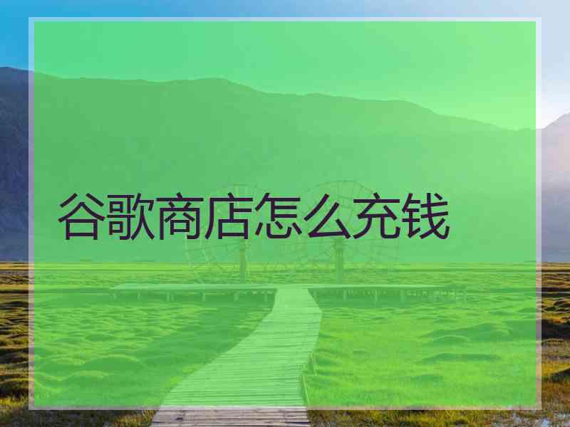 谷歌商店怎么充钱