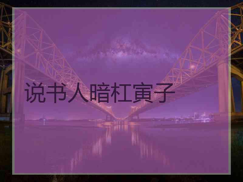 说书人暗杠寅子