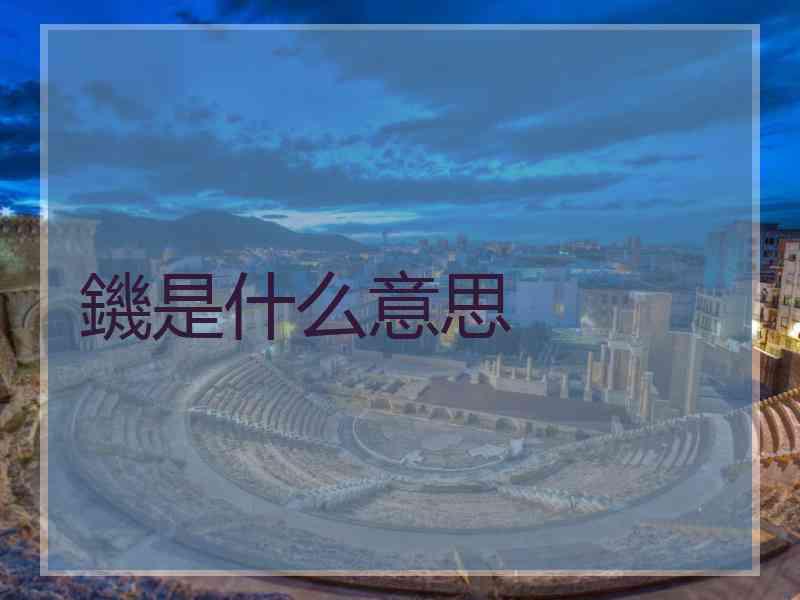 鐖是什么意思
