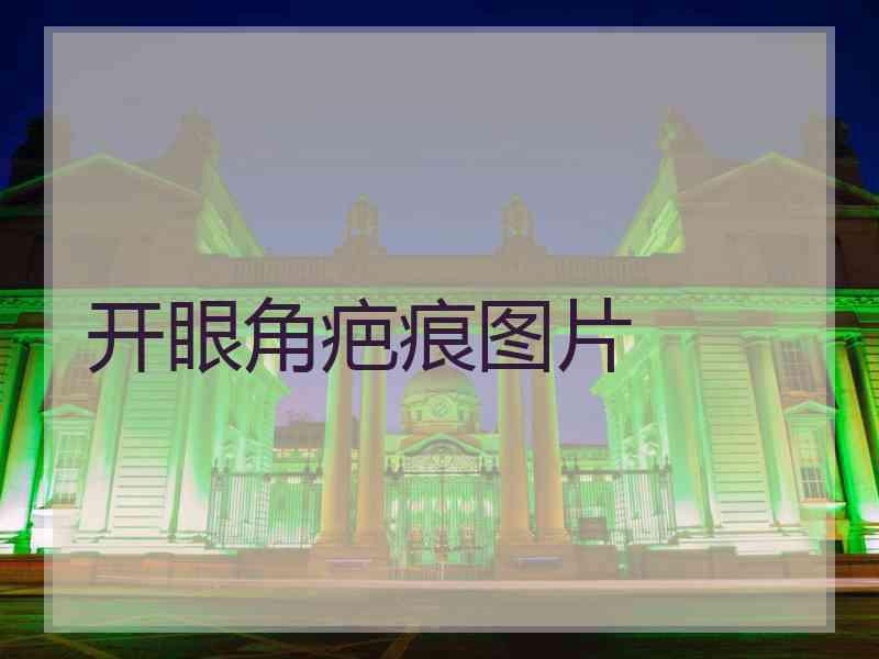开眼角疤痕图片