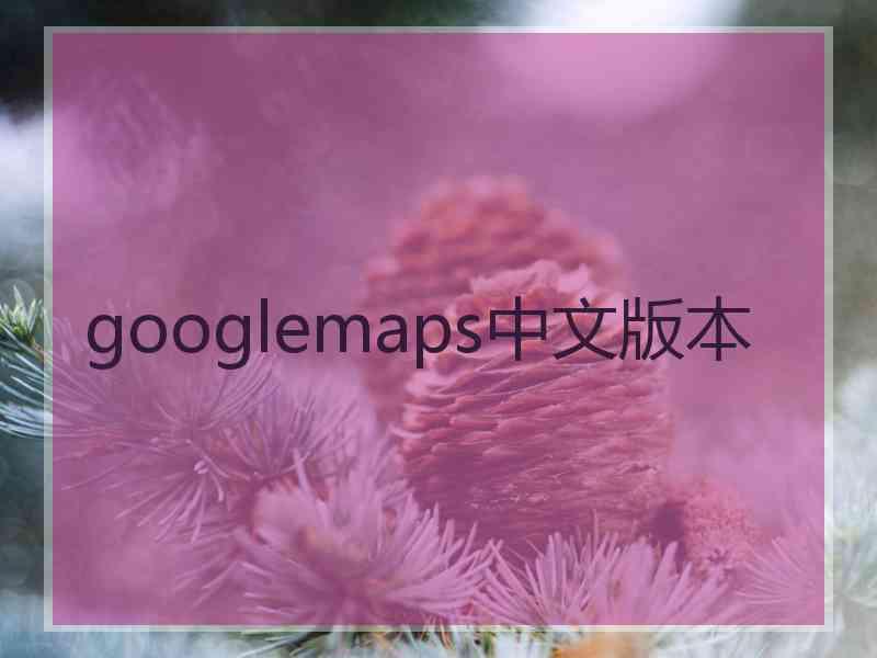 googlemaps中文版本