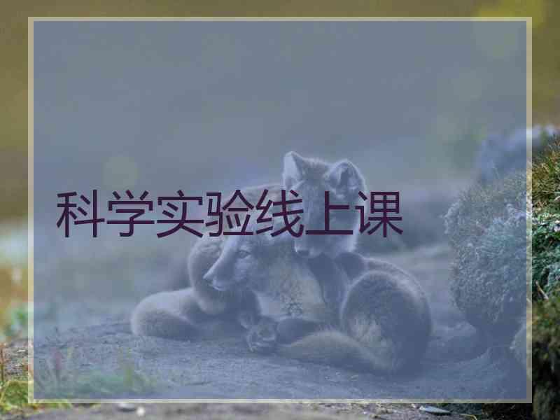 科学实验线上课