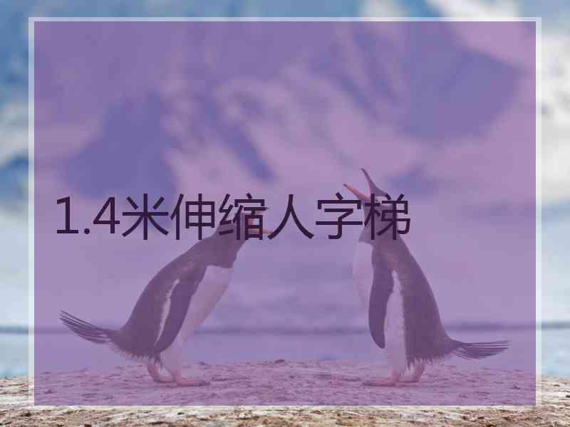 1.4米伸缩人字梯