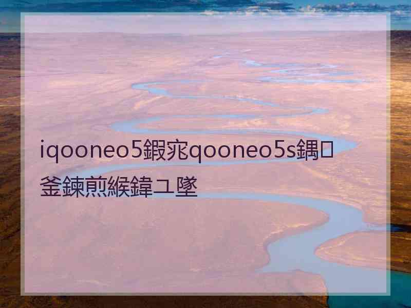 iqooneo5鍜宨qooneo5s鍝釜鍊煎緱鍏ユ墜