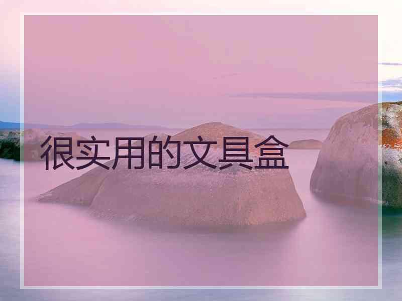 很实用的文具盒