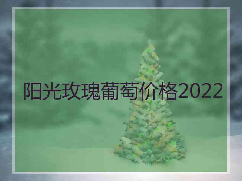 阳光玫瑰葡萄价格2022