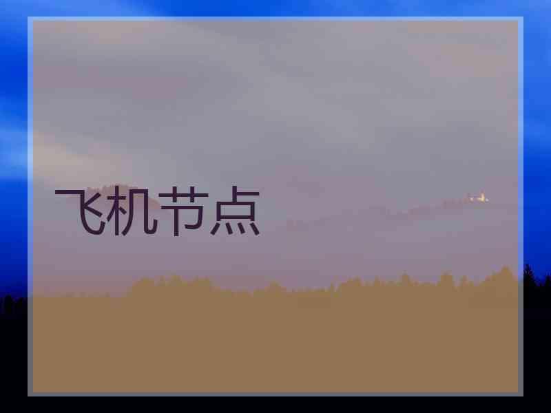 飞机节点