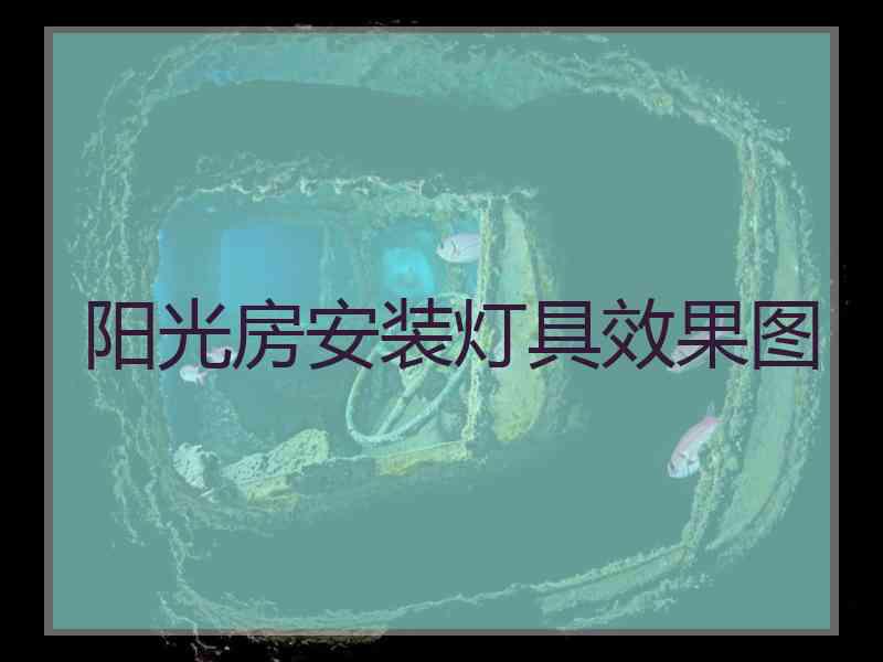阳光房安装灯具效果图