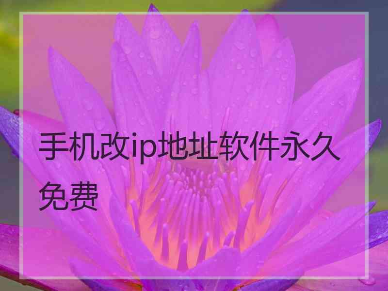 手机改ip地址软件永久免费
