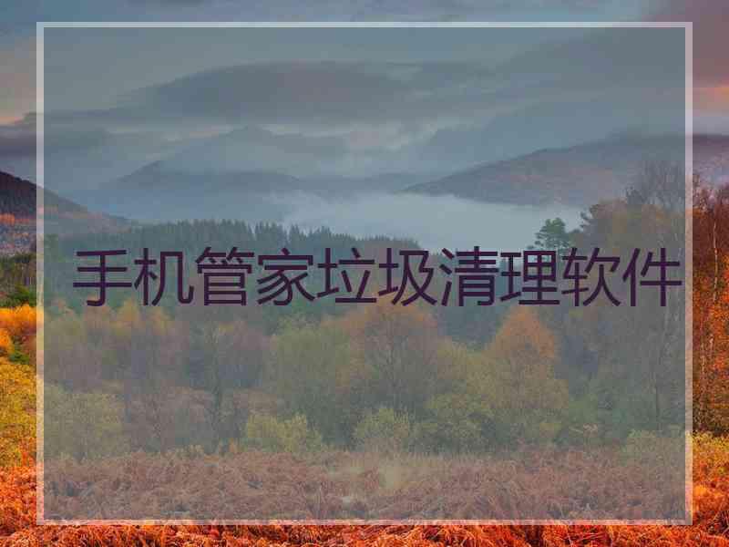 手机管家垃圾清理软件