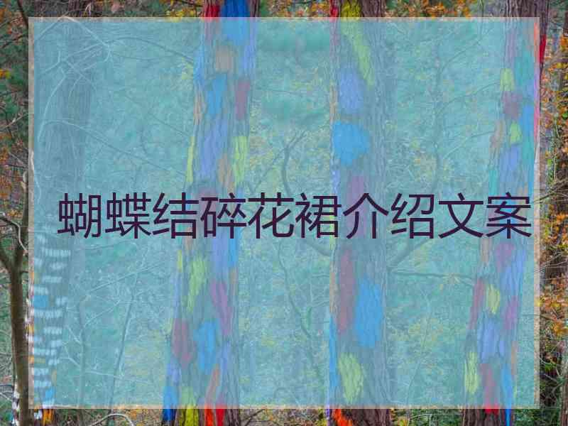 蝴蝶结碎花裙介绍文案