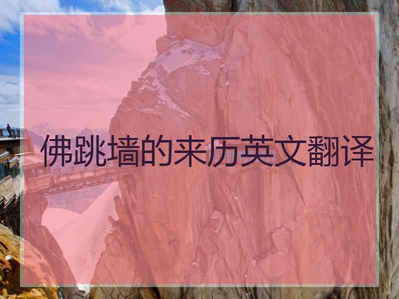 佛跳墙的来历英文翻译
