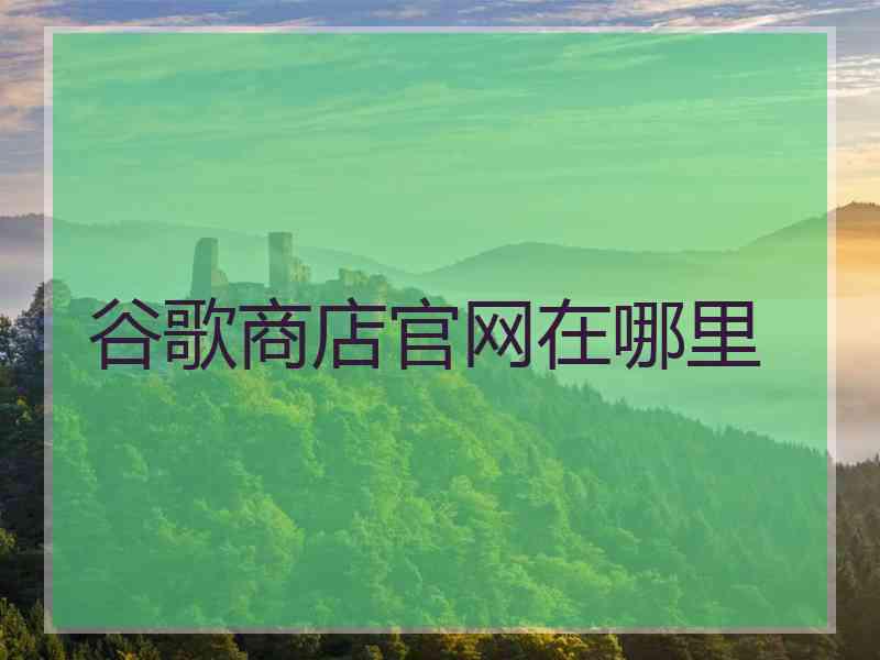 谷歌商店官网在哪里