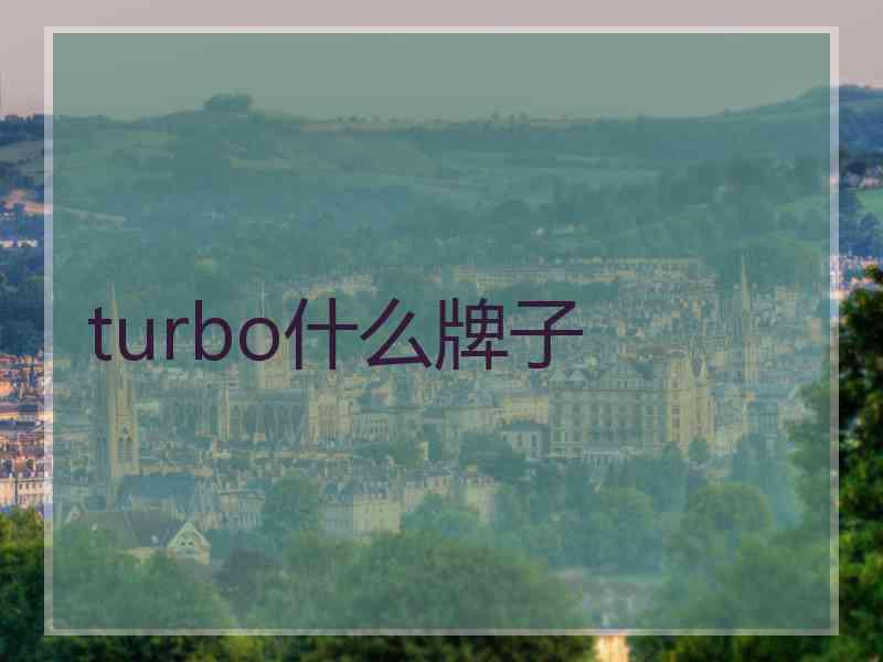 turbo什么牌子