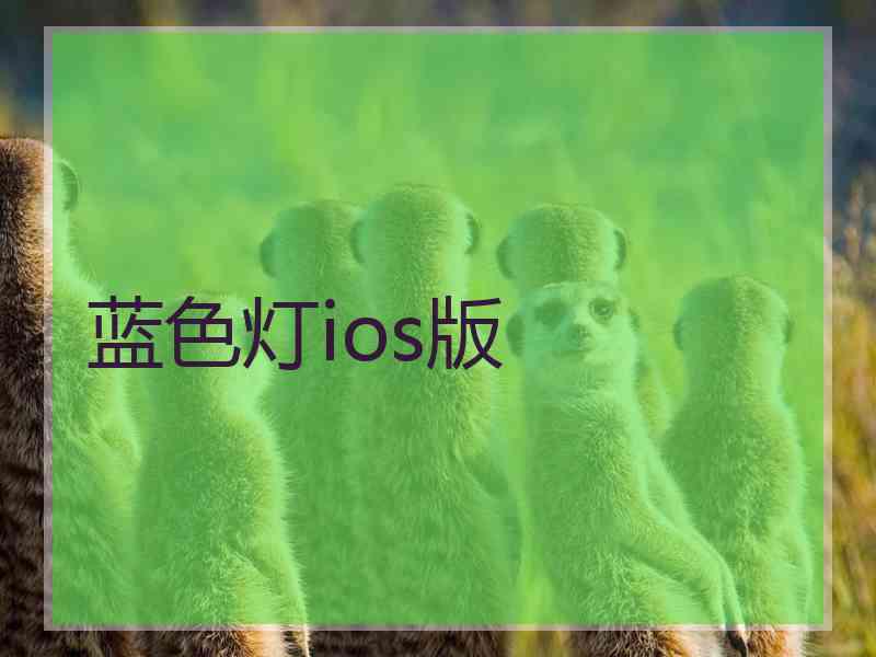 蓝色灯ios版