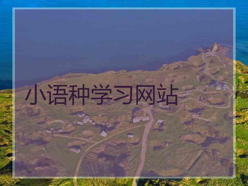 小语种学习网站