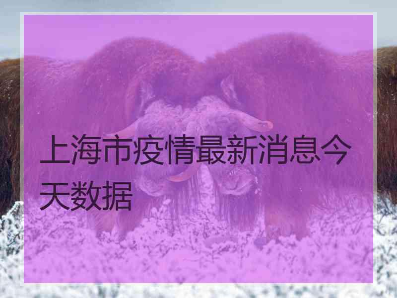 上海市疫情最新消息今天数据