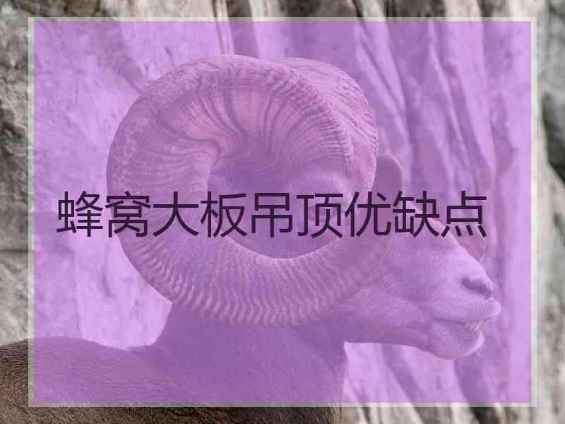 蜂窝大板吊顶优缺点