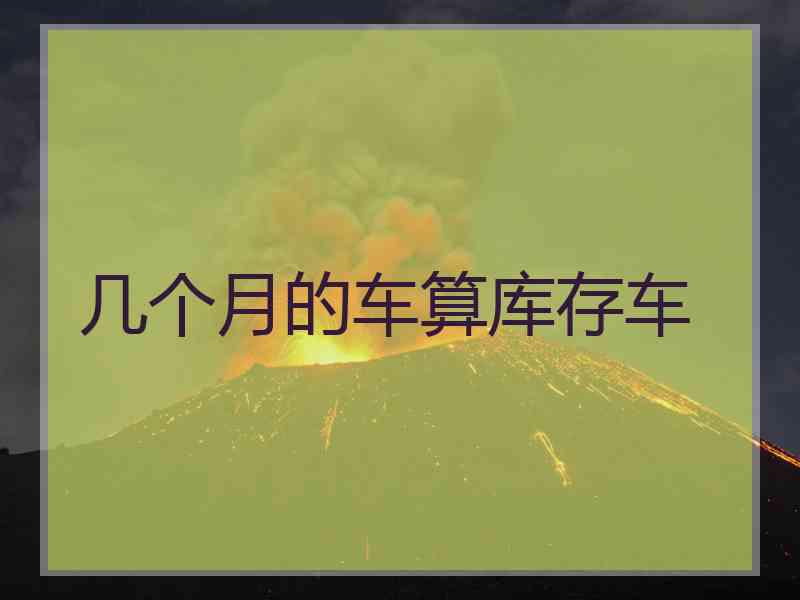 几个月的车算库存车