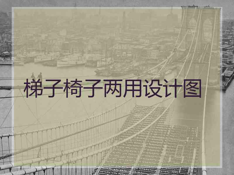 梯子椅子两用设计图