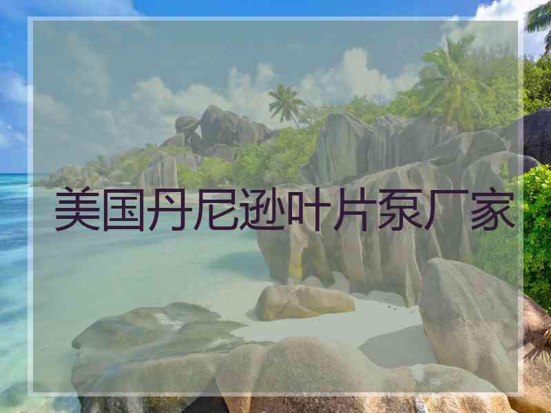 美国丹尼逊叶片泵厂家