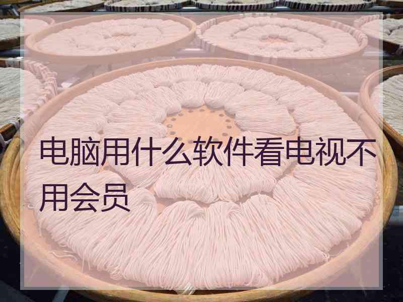 电脑用什么软件看电视不用会员