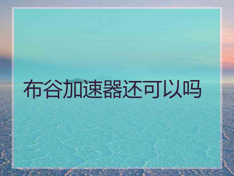 布谷加速器还可以吗