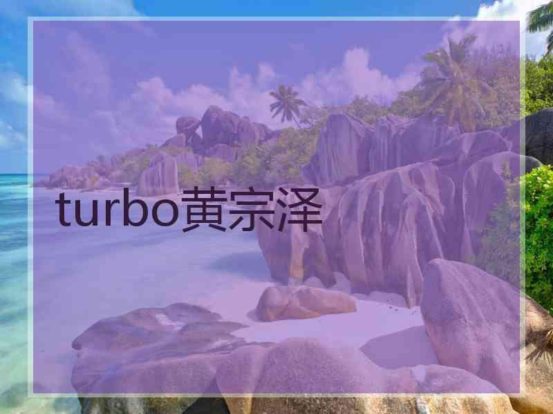 turbo黄宗泽