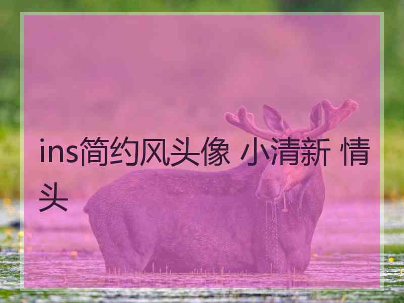ins简约风头像 小清新 情头
