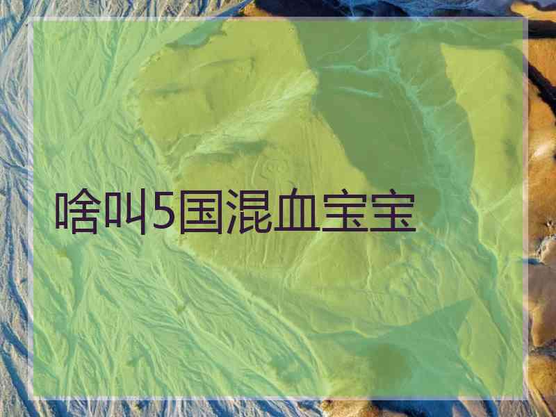 啥叫5国混血宝宝