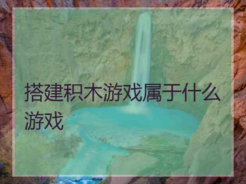 搭建积木游戏属于什么游戏
