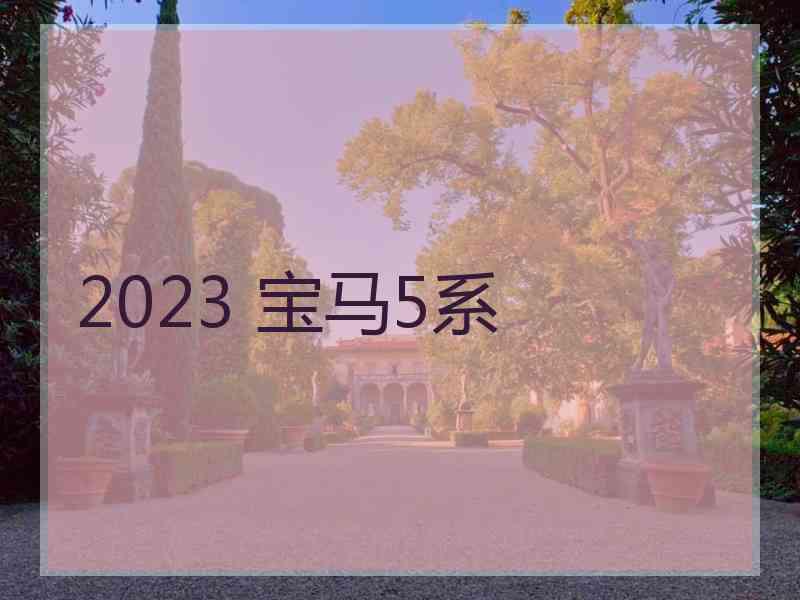 2023 宝马5系