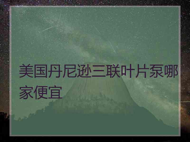 美国丹尼逊三联叶片泵哪家便宜