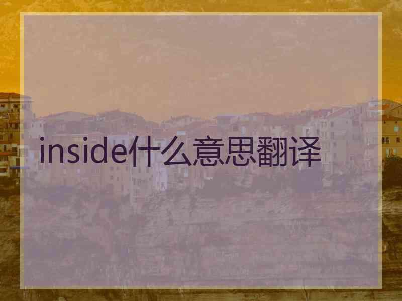 inside什么意思翻译