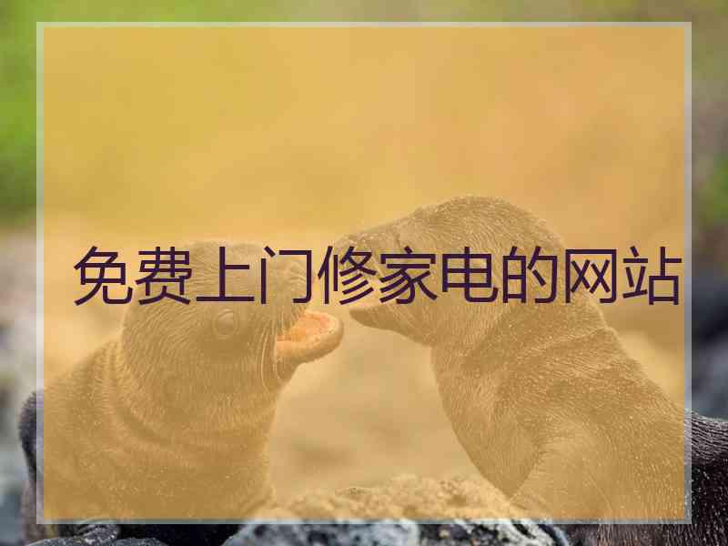 免费上门修家电的网站