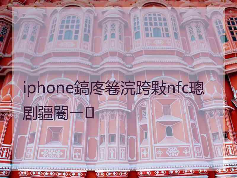 iphone鎬庝箞浣跨敤nfc璁剧疆闂ㄧ