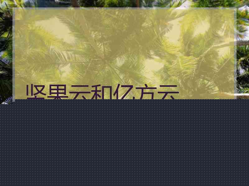 坚果云和亿方云