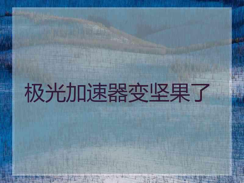 极光加速器变坚果了