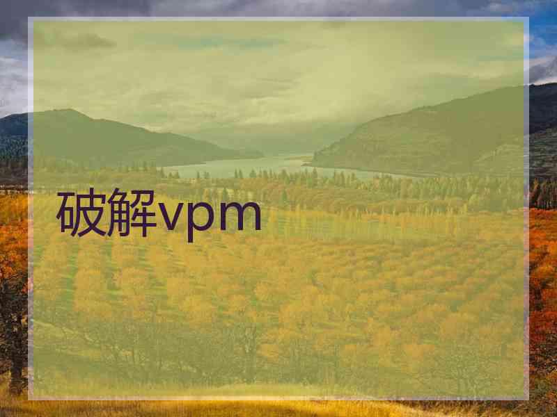 破解vpm