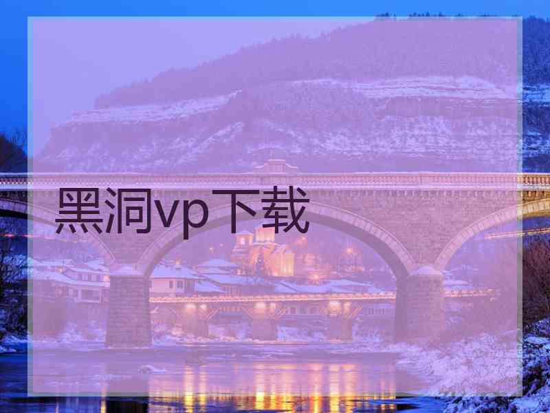 黑洞vp下载