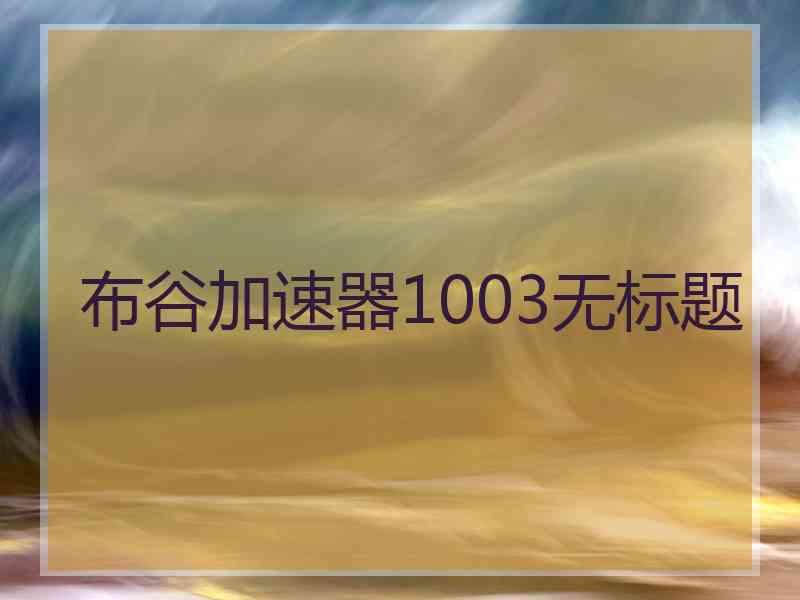 布谷加速器1003无标题