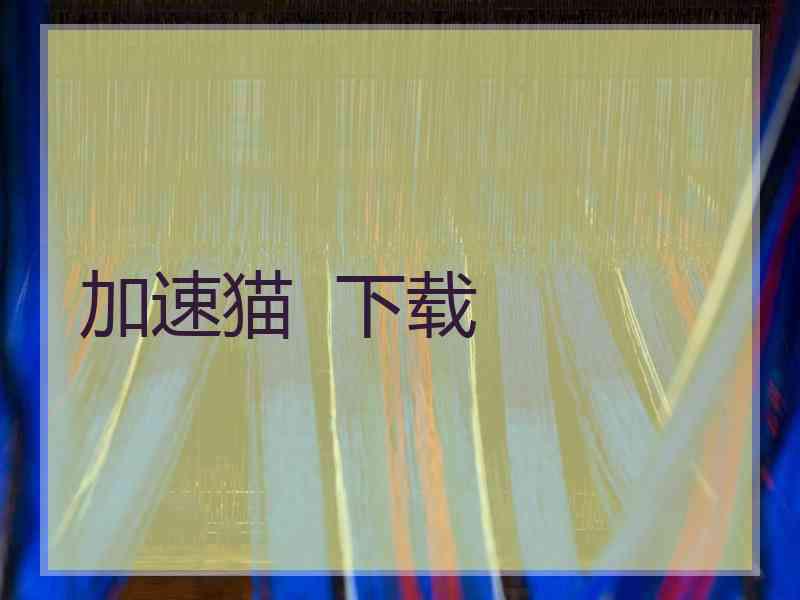 加速猫  下载